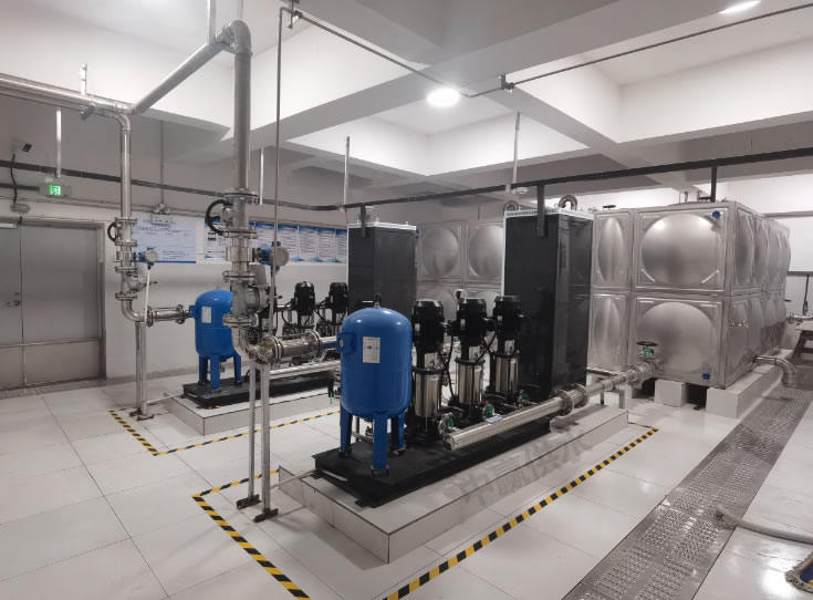 全自動恒壓成套供水設備提升供水穩(wěn)定性和水壓質量推動加壓泵站建設